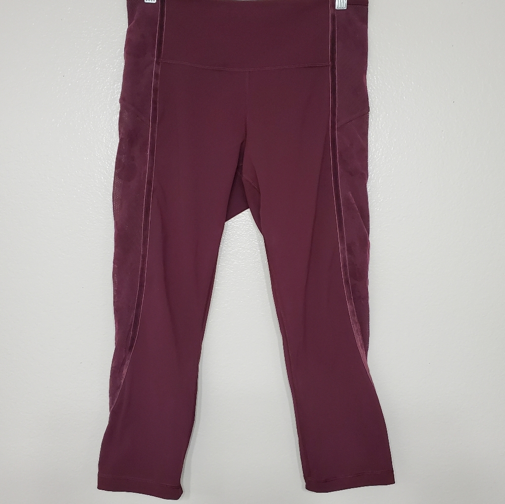 Lululemon Wunder Under Crop High-Rise Flocked 21 - Picture 1 of 6